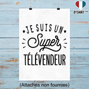 Affiche je suis un super télévendeur
