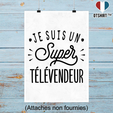 Affiche je suis un super télévendeur