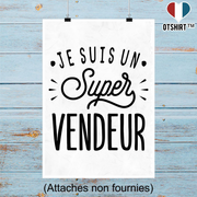 Affiche je suis un super vendeur