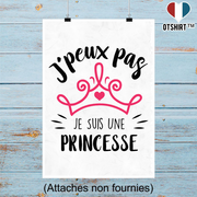 Affiche je suis une princesse