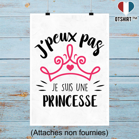 Affiche je suis une princesse