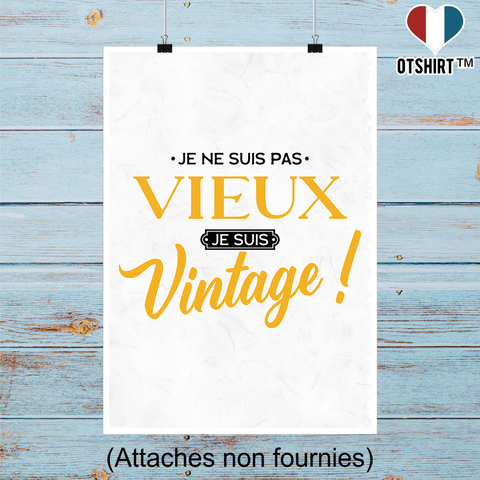 Affiche je suis vintage 2