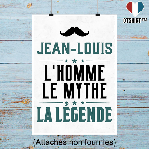 Affiche jean-louis l'homme le mythe la légende
