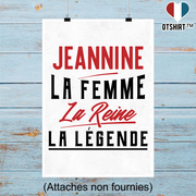 Affiche jeannine la femme la reine la légende