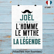Affiche joël l'homme le mythe la légende