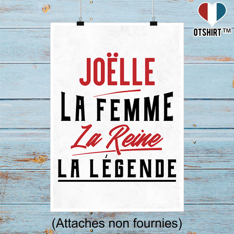 Affiche joëlle la femme la reine la légende