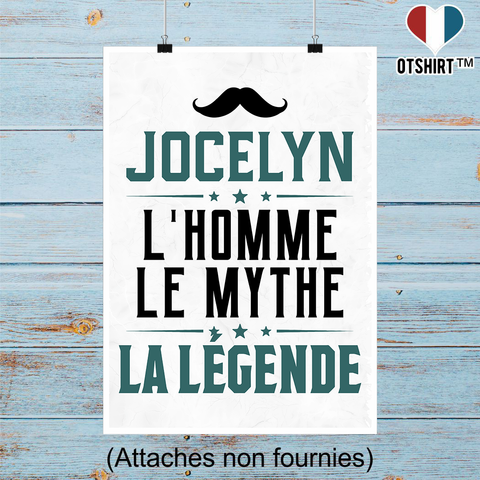 Affiche jocelyn l'homme le mythe la légende
