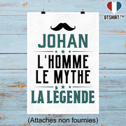 Affiche johan l'homme le mythe la légende