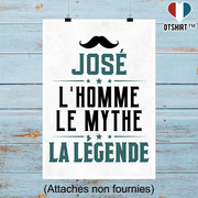 Affiche josé l'homme le mythe la légende