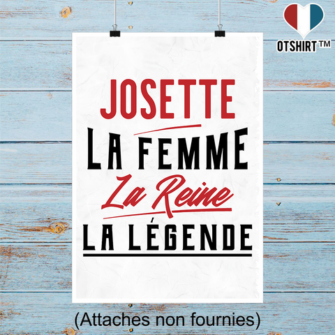 Affiche josette la femme la reine la légende