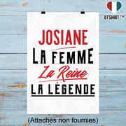 Affiche josiane la femme la reine la légende