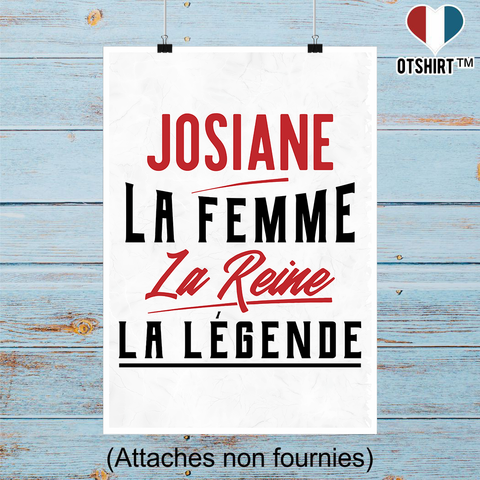 Affiche josiane la femme la reine la légende