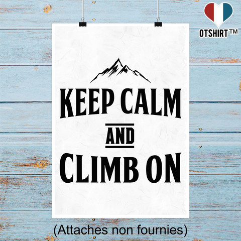 Affiche keep calm escalade