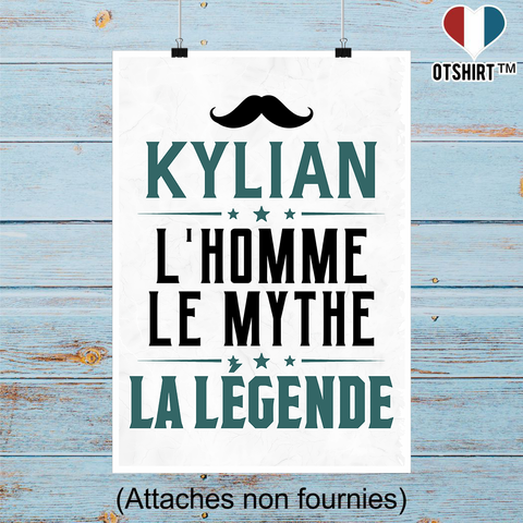 Affiche kylian l'homme le mythe la légende