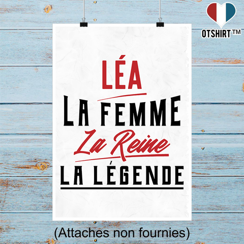 Affiche léa la femme la reine la légende