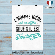 Affiche l'homme idéal tennisman