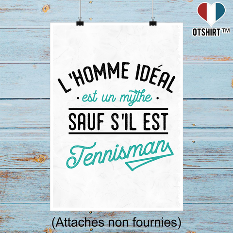 Affiche l'homme idéal tennisman