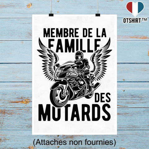 Affiche la famille des motards 2