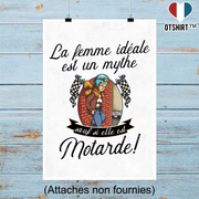 Affiche la femme idéale est motarde