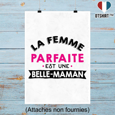 Affiche la femme parfaite est belle maman