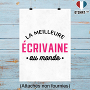 Affiche la meilleure écrivaine au monde