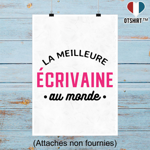 Affiche la meilleure écrivaine au monde