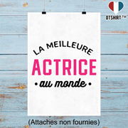 Affiche la meilleure actrice au monde