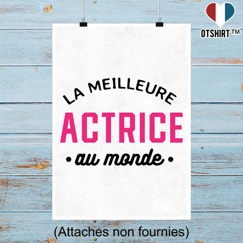 Affiche la meilleure actrice au monde