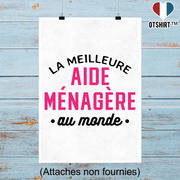 Affiche la meilleure aide ménagère au monde