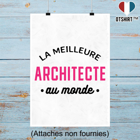 Affiche la meilleure architecte au monde