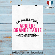 Affiche la meilleure arrière grande tante au monde