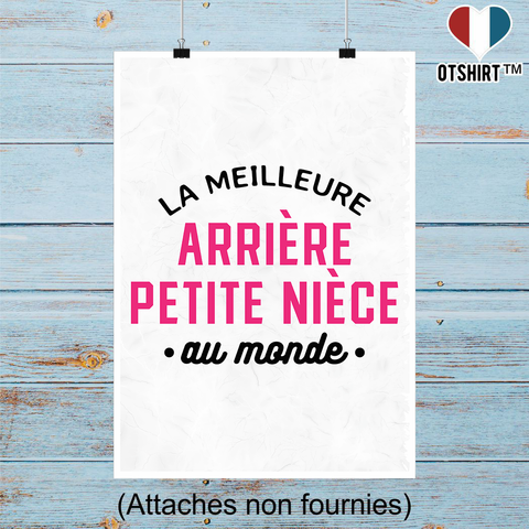 Affiche la meilleure arrière petite nièce au monde