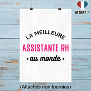 Affiche la meilleure assistante rh au monde