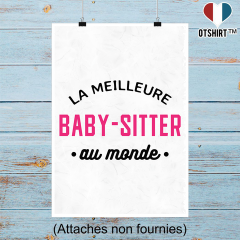 Affiche la meilleure baby-sitter au monde