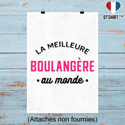 Affiche la meilleure boulangère au monde