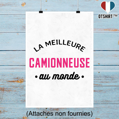 Affiche la meilleure camionneuse au monde