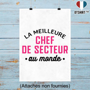Affiche la meilleure chef de secteur au monde