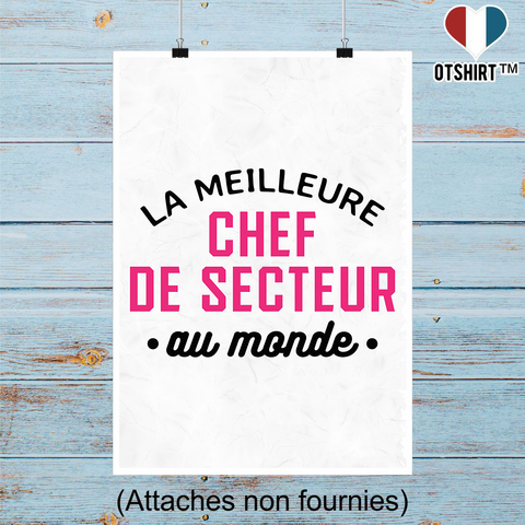 Affiche la meilleure chef de secteur au monde