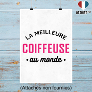 Affiche la meilleure coiffeuse au monde