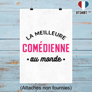 Affiche la meilleure comédienne au monde