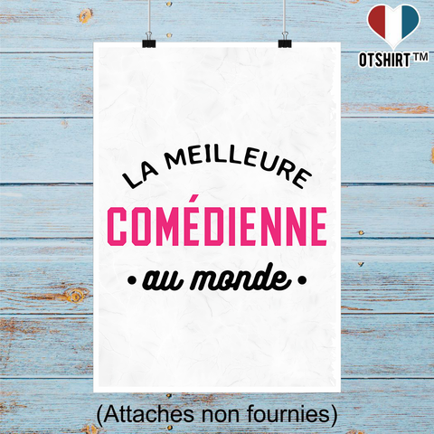 Affiche la meilleure comédienne au monde