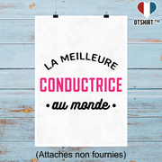 Affiche la meilleure conductrice au monde