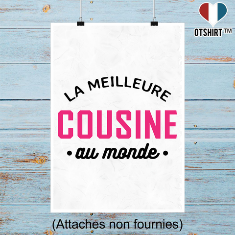 Affiche la meilleure cousine au monde