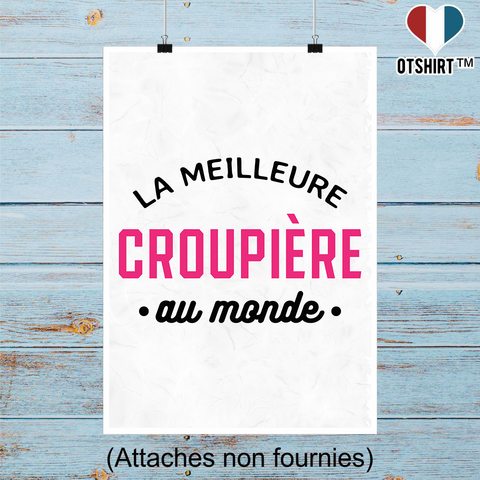 Affiche la meilleure croupière au monde