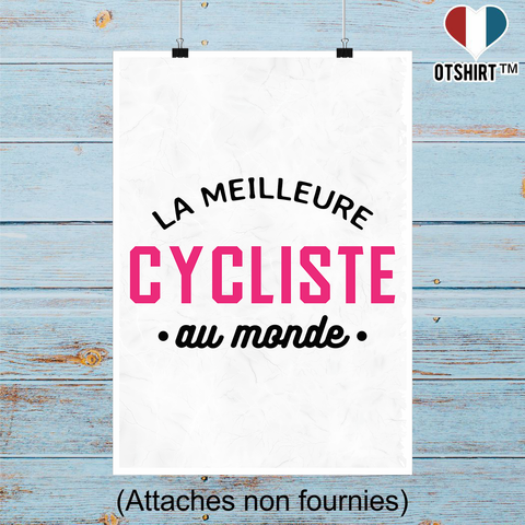 Affiche la meilleure cycliste au monde