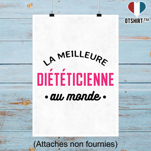 Affiche la meilleure diététicienne au monde