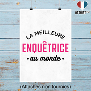Affiche la meilleure enquêtrice au monde