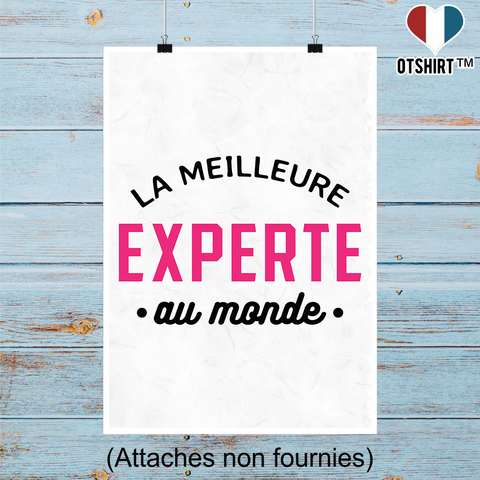 Affiche la meilleure experte au monde