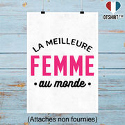 Affiche la meilleure femme au monde