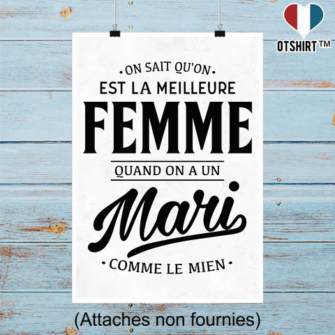Affiche la meilleure femme